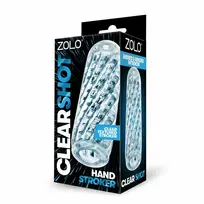 ZOLO Clear Shot Stroker Transparent Intimate Device, Compact Size