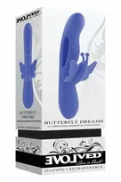 EVOLVED Butterfly Dreams Flexible Dual-Motor Silicone Device 24cm