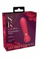 SECRET KISSES ROSEGASM LUSH BLISS Bullet Vibrator 20 Modes Pink 10.8cm
