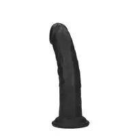 Dual Density Silicone Curved Model with Suction Cup 15.5 cm Black