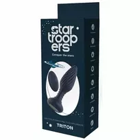 STARTROOPERS Triton Vibrating Plug with Remote, 7 Modes, Black, 15.2cm