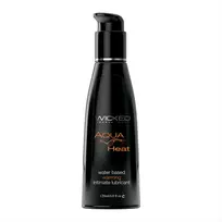 Wicked Aqua Heat Water-Based Lubricant 120ml - Warming Formula