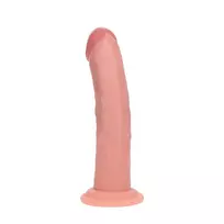 Dual Density Silicone Curved Model with Suction Cup 18.5cm Flesh