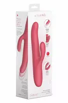 Le Wand Thrust Thrusting Rabbit Vibrator - Dual-Action, Waterproof, Pink
