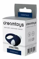ESSENTIALS Stimu Ring Blue - Stretchable Silicone Vibrating Ring IPX5