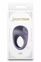 SEDUCTION Levi Metallic Gray Rechargeable Silicone Ring 3-Speed