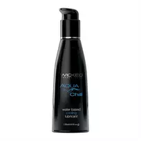 Wicked Aqua Chill Water-Based Lubricant 120ml - Cooling Effect, Vegan