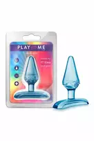 Blush Play With Me Jolly Plug Blue - Compact TPE Anal Model for Beginners
