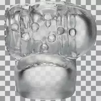 Doc Johnson Cock Teaser Wand Attachment Clear - Textured Accessory