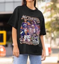 Connor McDavid Tee Shirt Vintage 90s Edmonton Oilers NHL Hockey Design Retro Bootleg Gift Classic Graphic Tee Unisex T-Shirt Limited Edition 4XL gray