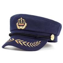 Senovinė šilta kepurė Vyrai Moteriški Rudens Žiemos Plokščios Karinės beretės Kapitono Reguliuojamos Jūreivio kepuraitės Navy Cap Kepurės tamsiai mėlyna spalva