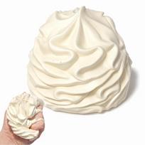 Kremas Ritinėlis Lėtai Atšokantis Squishy Purus Plaktos Grietinėlės Formos Minkštas Suspaudžiamas Streso Atleidimo Fidget Rankinis De-stresinis Sensory beige