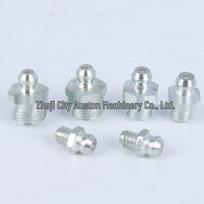 White Zinc-Plated Steel Straight Grease Nipple, Multi-spec M6/M8/M10/M12 Inch Standard White Zinc Plated M8x1.25 Straight
