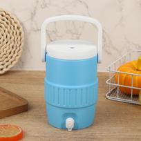 Portable Plastic Water Dispenser Mini Water Bucket With Tap Handle Leak Proof Large Capacity For Outdoor Picnic Home Dorm Travel as the picture blue