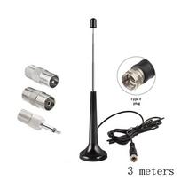 FM Telescopic Antenna Set High Gain DAB Indoor Radio Aerials for Improved Audio in Home Receiver A4