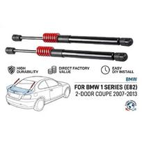Automatiniai iššokantys variklio dangčio amortizatoriai su spyruoklėmis BMW 1 serijai (E82) 2 durų kupė 2007-2013 m. Automatiniai dujiniai dangčio atraminiai strypai black