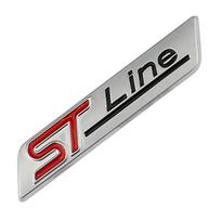 3D Metal ST Line Car Fender Emblem Badge Decal Sticker For Ford Focus 2 3 4 MK2 MK3 MK4 Kuga Edge Mondeo Fusion Ecosport Fiesta gray