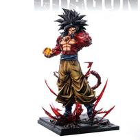 Anime Dragon Ball Z Ssj4 Goku figūrėlė Keičiami rankų priedai Super Saiyan 4 Goku PVC veiksmo figūrėlės Kolekcinis modelis Žaislai Dovanos black