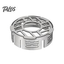 Outdoor Stove Windscreen Camping Windshield Ring Portable Heavy Duty Stainless Steel Lightweight Hiking Picnic Windproof Gas Burner S gray