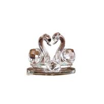High-end Double Wedding Home Decor Children's Gift Diamond-encrusted Animal Ornament Swan Figurine Car Accessories Crystal Swan balta