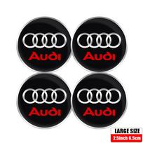 4 VNT. 56/60/65MM Automobilio ratlankio centrinio dangtelio lipdukai z1 A3 A4 A1 A6 B8 C6 Q6 8P Q3 Sportback Sline A5 A7 A8 Q5 C51z