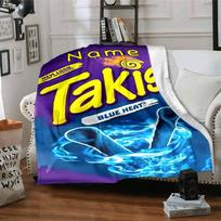 Home Customize Your Name Takis Blue Heat Blankets Comfortable Soft Lightweight Allseason Multipurpose Blanket For Picnics Sofas Offices Beds Living 130cmx150cm
