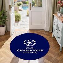 Uefa Champions League Round Area Rug Suitable for Foyer Study room Dormitory Living Rooms Antislip Round Carpet Decorate Offices 60cm
