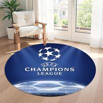 Uefa Champions League Round Area Rug Suitable for Foyer Study room Dormitory Living Rooms Antislip Round Carpet Decorate Offices 100cm