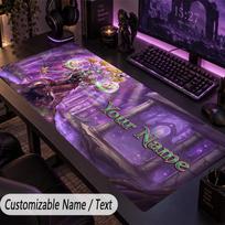 Custom Text Big Mousepad, Extended Desk Pad For Laptop Work GameWorld of Warcraft 30cmx60cm