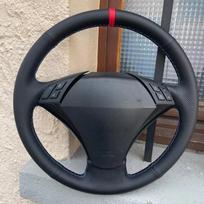 Car Steering Wheel Cover Microfiber Leather For BMW E60 523 530 523li 525 520li 535 545i Car Interior Car Styling Yellow Thread