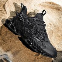 Shock-absorbing high-elastic blade shoes breathable new Guangzhou relief kpu engraved dragon high-frequency sports shoes 46 juoda