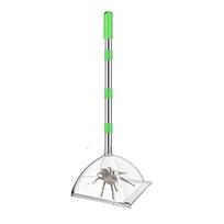 32-Inch Adjustable Long-Handled Catcher - Humane Insect Release Tool, Safe No- Catcher for Home Garden Patio Outdoor One Size green