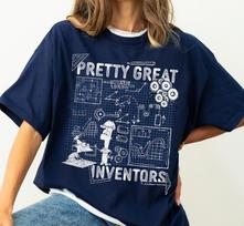 Phineas and Ferb Inventions Schematic TShirt Perry Deck The Platypus Shirt Disneyland Family Shirts Magic Kingdom Shirt XL black