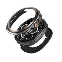 Metal Case For Samsung Galaxy Watch 8 44mm/40mm Cover Case Accessories Hard Frame Metal Protective Bumper for Galaxy Watch 8 Galaxy Watch 8 44mm gray