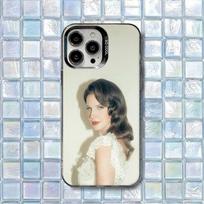 L-Lana Del Rey Bluebird Phone Case For iPhone 17,16,15,14,13,12,11,Air,X,XR,Pro,Max,Plus IMD Silver Shell iPhone11 gray
