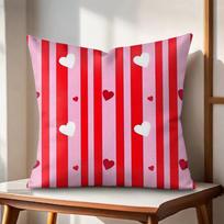 Valentino Dienos Pagalvės Užvalkalas Natūralūs Lino Ekologiški Audiniai Dvipusė Spauda Sofos Pagalvės Užvalkalai Namų Dekoras 30x30cm red