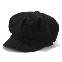 Unisex Vienspalvė Velvėtinė Asmenybės Newsboy Kepurė Pavasaris Ruduo Retro Beretės Kepurės Laisvalaikio Kepurės Unisex Laisvalaikio Aštuonkampė Kepurė juoda