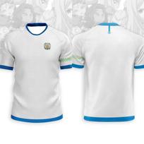 Japonijos futbolo anime marškinėliai Inazuma Eleven Kaio berniukams mergaitėms drabužiai sportiniai kasdieniai kvėpuojantys greitai džiūstantys per dideli kasdieniam treniruočių 3XL white