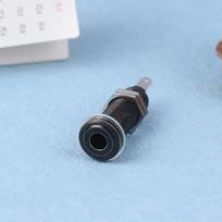 Electric Guitar Bass 6.35mm Socket Stereo 1/4 Inch Output Jacks Plug Brass Straight Tube Style Jack Anti-noisy Plug Socket juoda