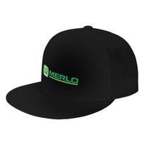 Unisex Baseball Hats Merlo Logo Outdoor Streetwear Summer Sports Baseball Caps Hip Hop Cap Casquette One Size black
