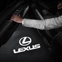 LED automobilio durų pasitikimo šviesos logotipo projektoriaus lazerinės lempos Lexus ES GS GX IS LS LX 460 RC 300 350 300h 330 400 RX270 350 450h RC XN0 2PCS