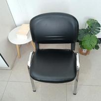 2pc/set Home Office Chair Cover Pu Split Boss Chair Cushion Cover Dustproof Universal Dining Table Chair Cover black
