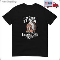 Chief Tunga Funny Lickasnatchee Tribe Unisex T Shirt S-5XL P6639 Unisex T-Shirt XXXL gray