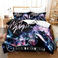 3D Print Lady gaga Mayhem Singer Bedding Set Single Twin Full Queen King Size Bed Set Adult Kid Bedroom Duvetcover Sets Bed 140*200cm/55x79in Single/Twin 3pcs black