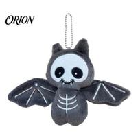 Gift for Friends Family Plush Bat Keychain, Cute Stuffed Skeleton Bag Charm, Gothic Backpack Decoration Kids Spooky Animal Key Ring Accessory Handbag juoda