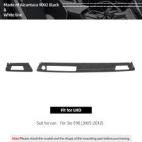 For BMW E90 Series 3 2005-2012 Made of Alcantara Dashboard Panel Instrument Trim Performance Sticker Car Interior Accessories White LHD black