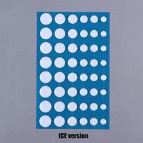 48Pcs/Pack Ultraglide Universal Diy Round Dots Mouse Skates Brake Control Speed Silencer Feet Ice Version Mice Glides Ptfe 02 white