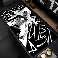 Black And White Extended Desk Mat Laptop Japan Cool Anime Mouse Pad x BLEACH Rubber Keyboard Rug PC Gamer Cabinet Mousepad 30x80x0.2cm white