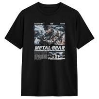 Metal Gear Solid Game MGS Gaming  T-Shirt Men  Leisure 100% Cotton Tee Shirt Round Neck Short Sleeve T Shirt Plus Size Clothing 5XL įvairiaspalvis