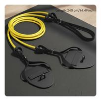 Swimming Resistance Band with Hand Paddles Swim Stroke Training Bands Detachable black